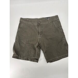 Kuhl Born In The Mountains Mens Shorts Size 40 Olive Green Cotton Nylon Blend